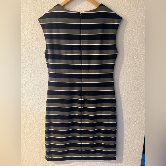 Bananna Republic Striped Navy and Grey Dress - Picture 5 of 7